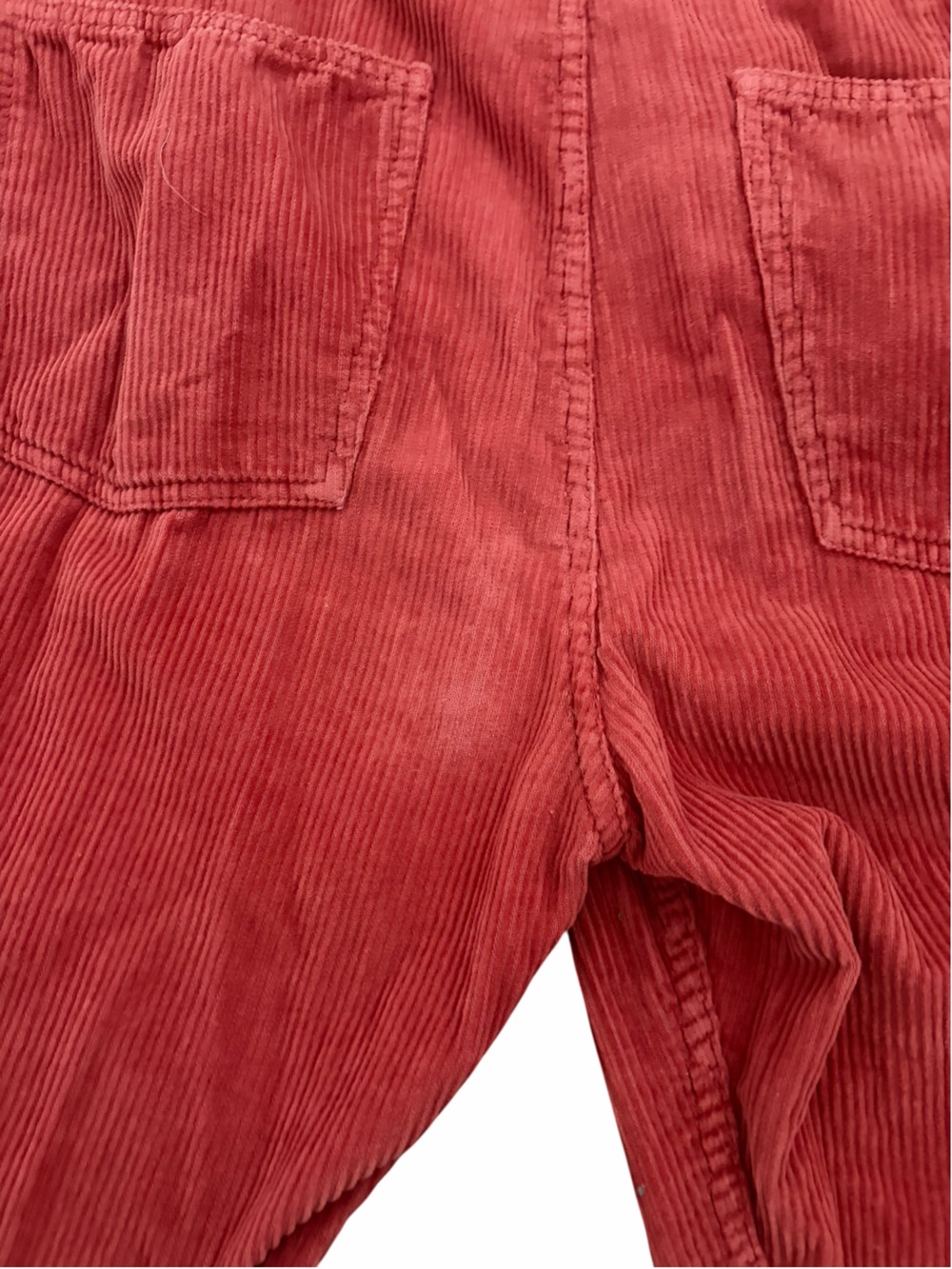 Free People We The Free Ziggy Cord Overalls Rusty Red Orange Medium - Picture 6 of 8
